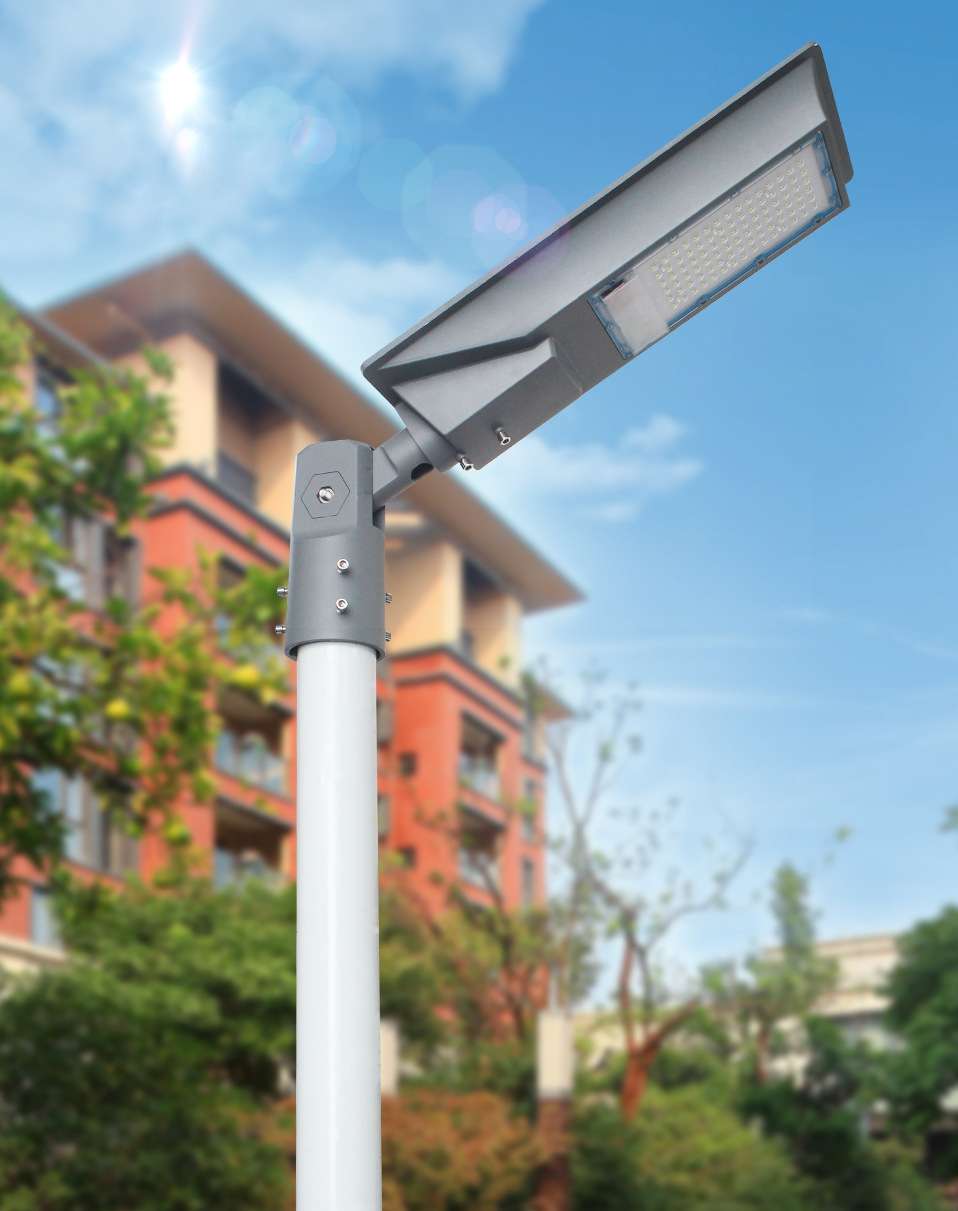 street light with solar solar lights